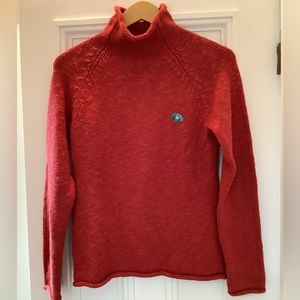 LL Bean Cottage Cotton Funnelneck Sweater Size XS